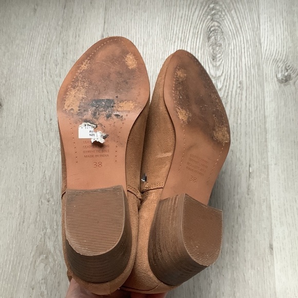 Witchery suede boots camel suede‎ size 38 western casual leather - Picture 5 of 7